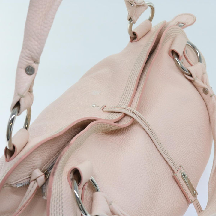 Celine Hand Bag Leather Pink  63531