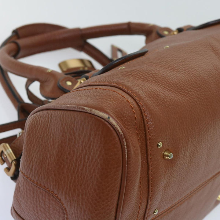 Chloe Paddington Hand Bag Leather Brown 63548