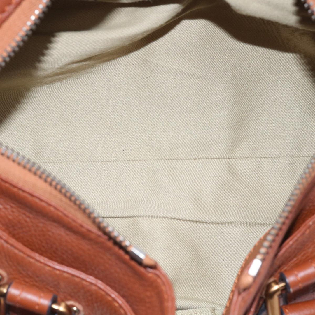 Chloe Paddington Hand Bag Leather Brown 63548