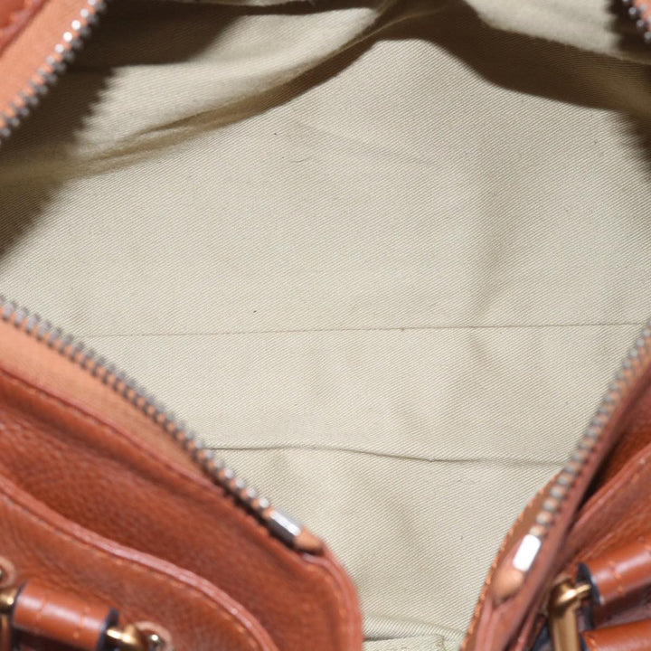 Chloe Paddington Hand Bag Leather Brown 63548