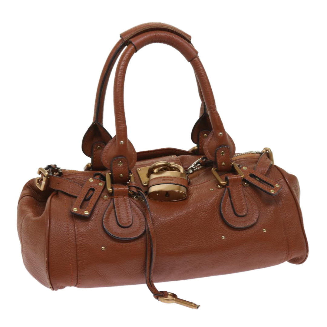 Chloe Paddington Hand Bag Leather Brown 63548