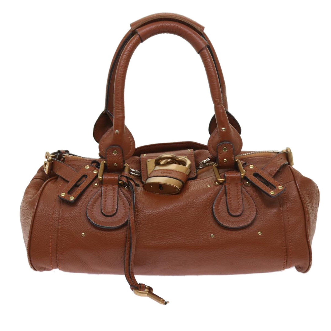 Chloe Paddington Hand Bag Leather Brown 63548