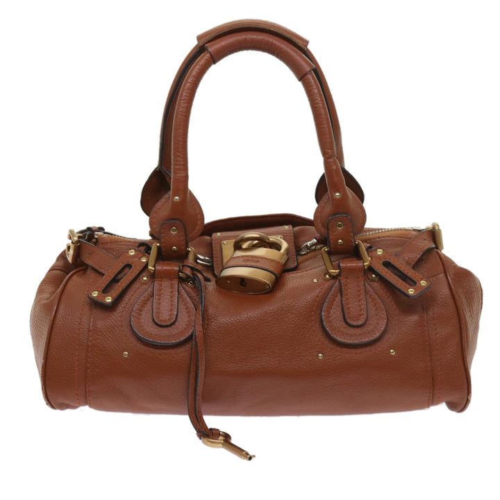 Chloe Paddington Hand Bag Leather Brown 63548