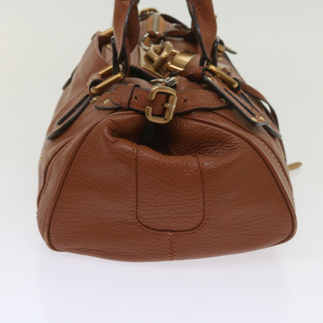 Chloe Paddington Hand Bag Leather Brown 63548