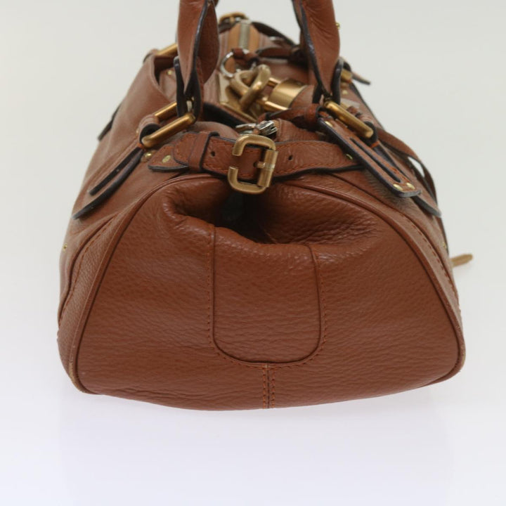 Chloe Paddington Hand Bag Leather Brown 63548