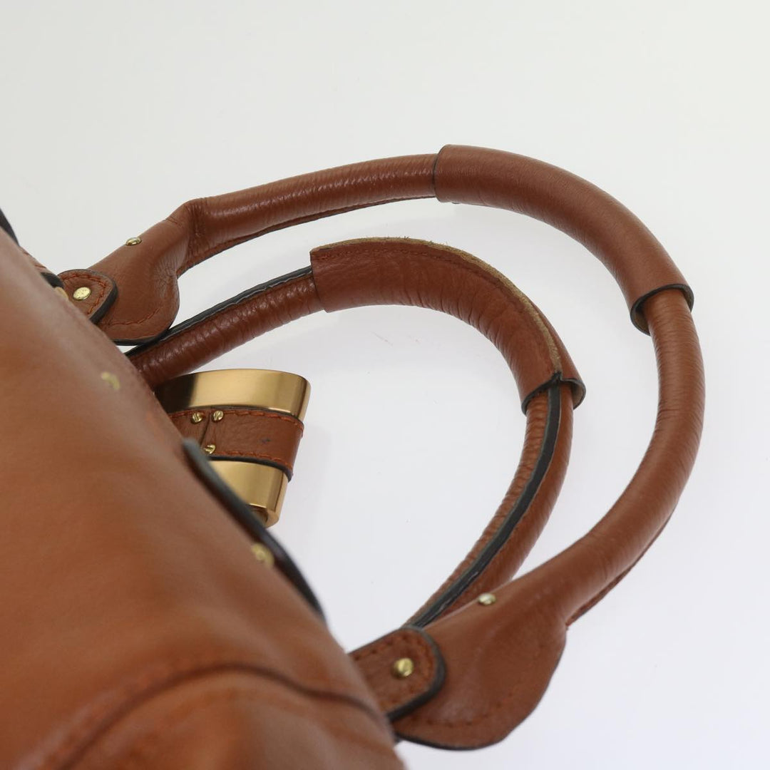 Chloe Paddington Hand Bag Leather Brown 63548