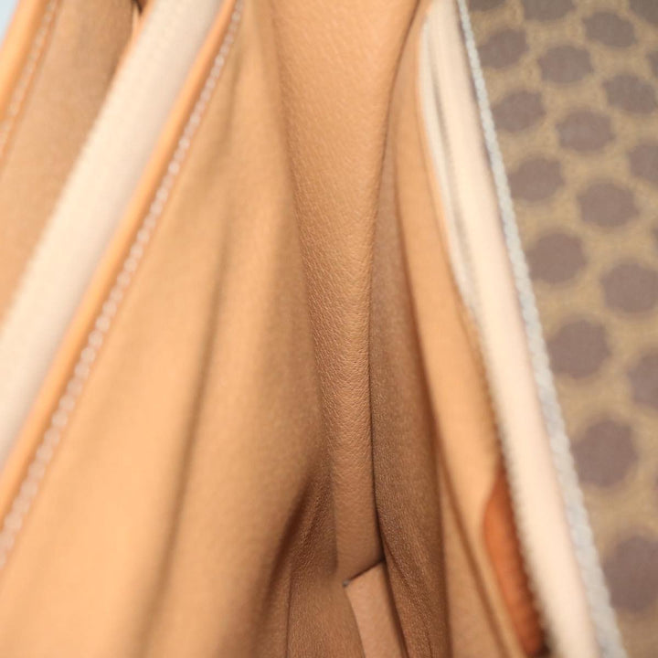 Celine Macadam Canvas Clutch Bag PVC Leather Brown Auth 63592