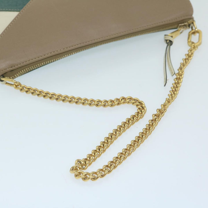 Chloe Chain Pouch Leather Green 63662