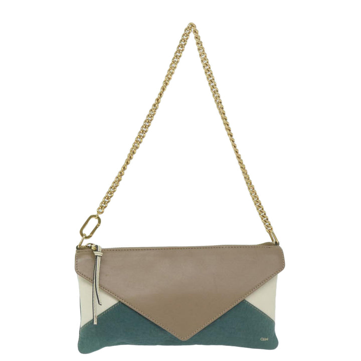 Chloe Chain Pouch Leather Green 63662