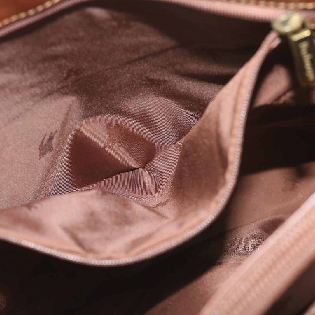 BurberrySs Nova Check Shoulder Bag PVC Leather Beige Auth 63774