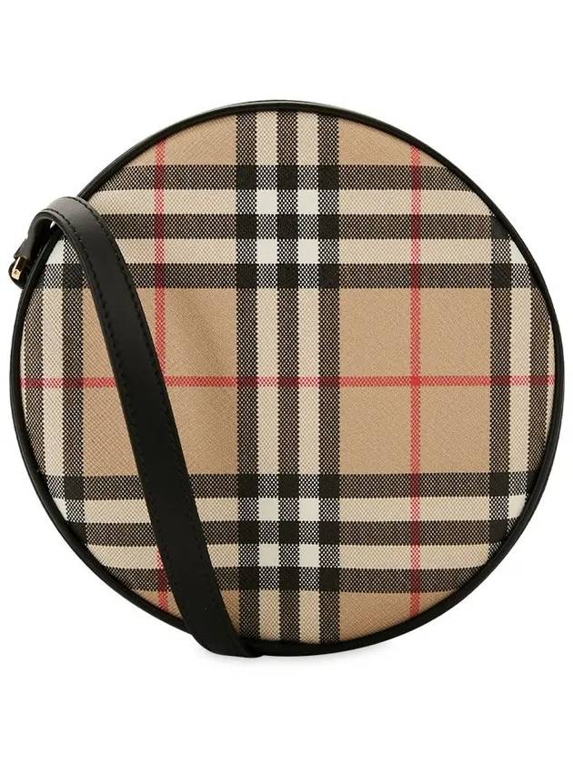 Burberry WoMen's Lewis Vintage Check Leather Mini Cross Bag Archive Beige