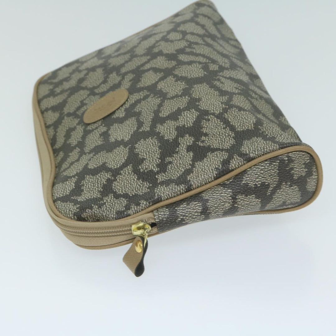 BurberrySs Saint Laurent Clutch Bag PVC Leather 3Set Black Beige Auth 63887