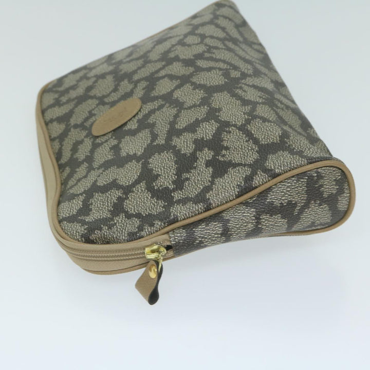 BurberrySs Saint Laurent Clutch Bag PVC Leather 3Set Black Beige Auth 63887