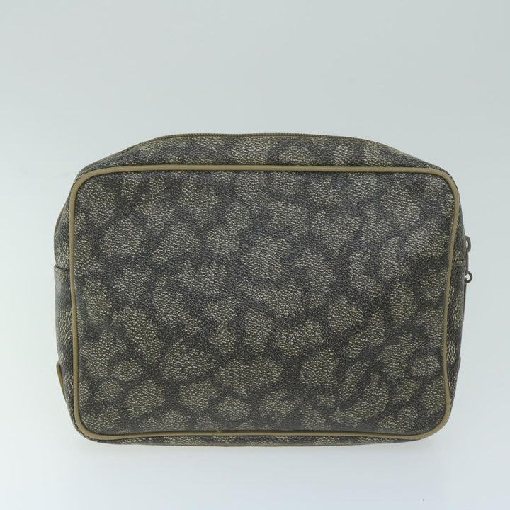 BurberrySs Saint Laurent Clutch Bag PVC Leather 3Set Black Beige Auth 63887