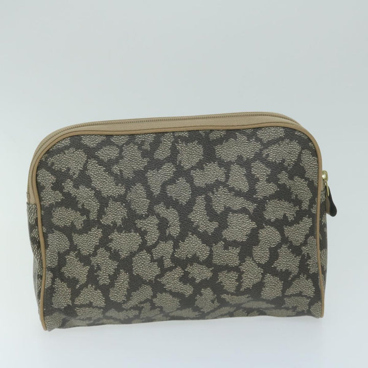 BurberrySs Saint Laurent Clutch Bag PVC Leather 3Set Black Beige Auth 63887