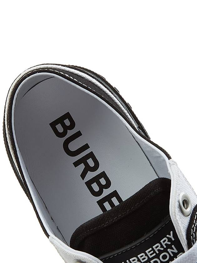 Burberry Color Block Logo Detail Low Top Sneakers Black