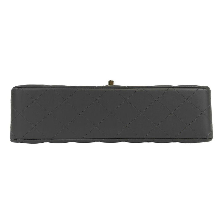 Chanel - NEW 22A Classic Medium Double New Dark Grey CC Shoulder Bag