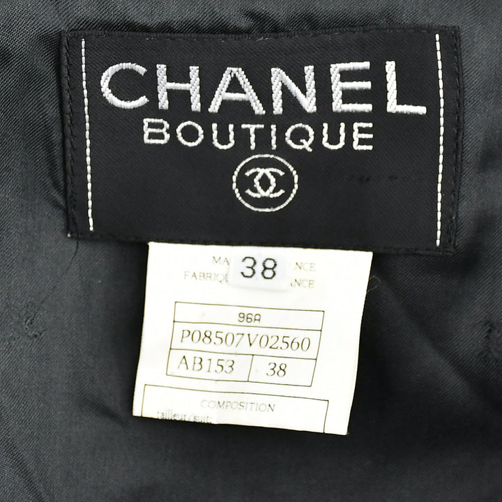 Top Quality Chanel Double Breasted Jacket Black 96A #38