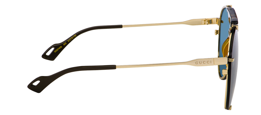 Gucci GG0740S M 002 Aviator Sunglasses
