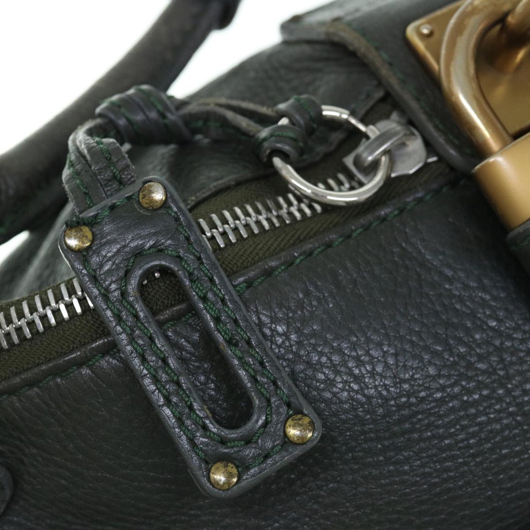 Chloe Paddington Shoulder Bag Leather Khaki 64123