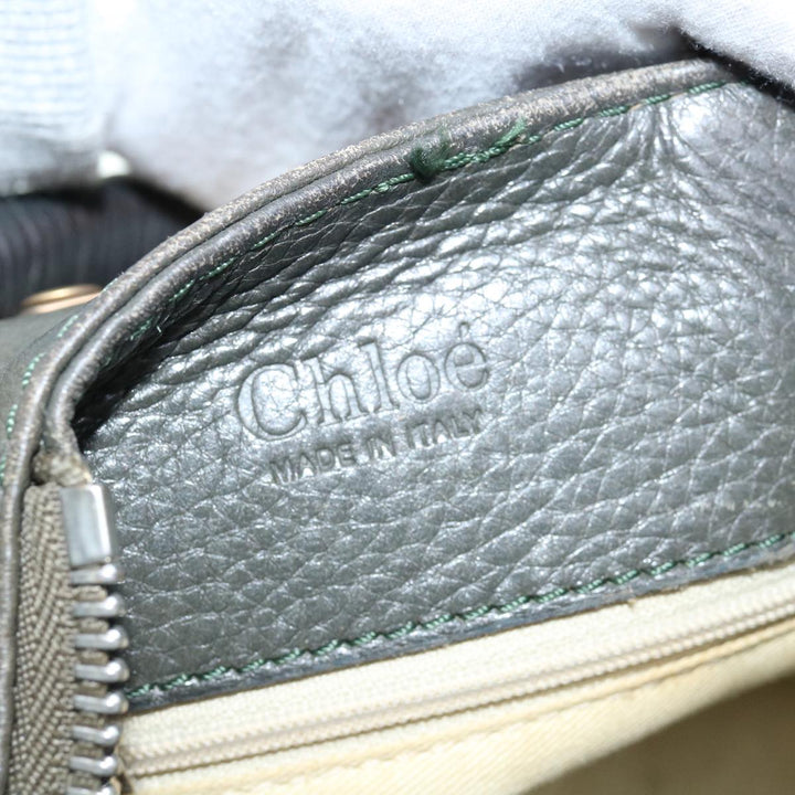 Chloe Paddington Shoulder Bag Leather Khaki 64123