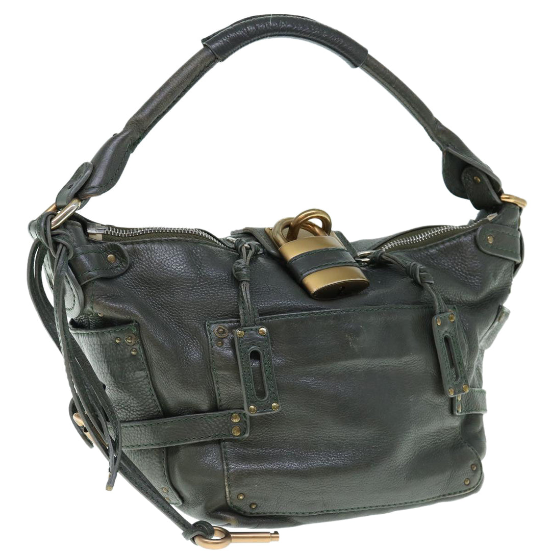 Chloe Paddington Shoulder Bag Leather Khaki 64123