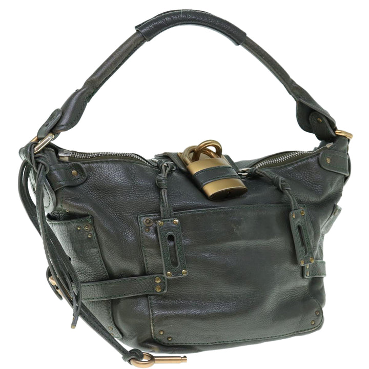 Chloe Paddington Shoulder Bag Leather Khaki 64123