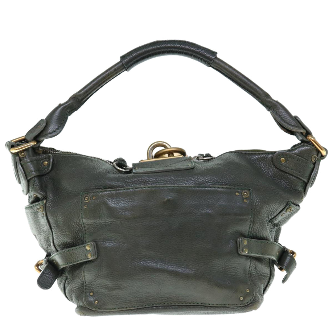 Chloe Paddington Shoulder Bag Leather Khaki 64123