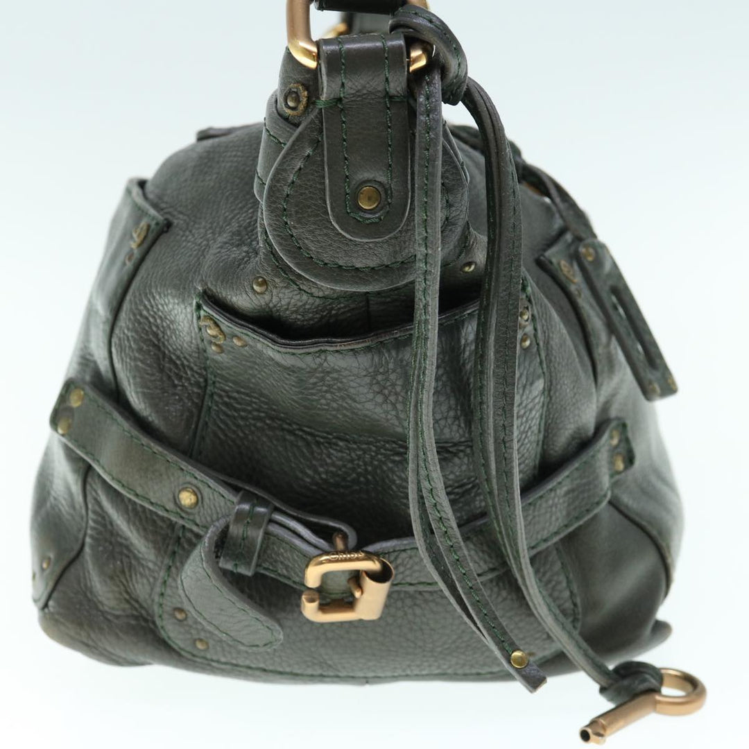 Chloe Paddington Shoulder Bag Leather Khaki 64123