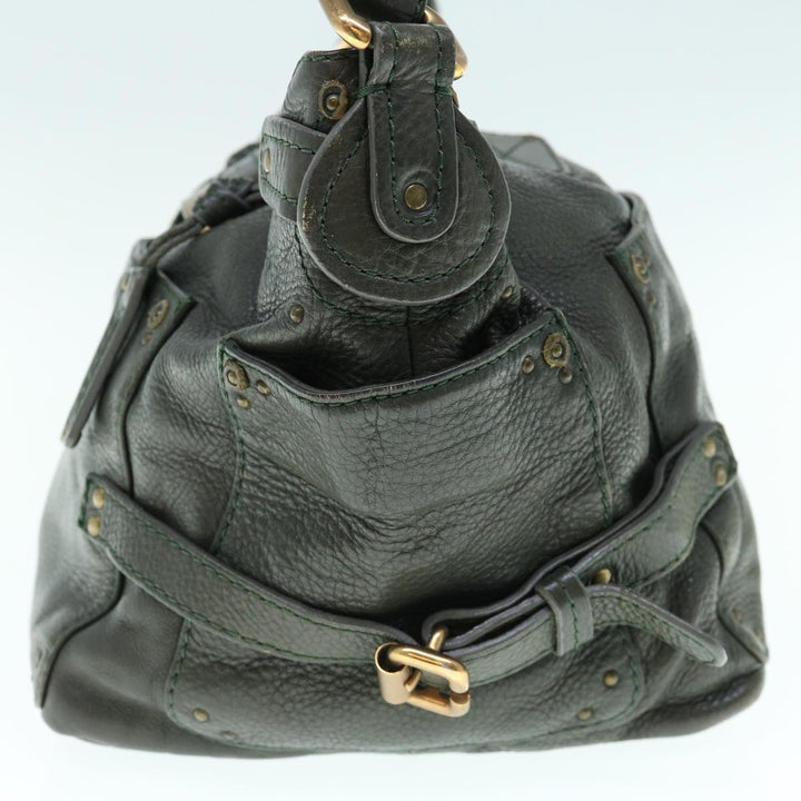 Chloe Paddington Shoulder Bag Leather Khaki 64123