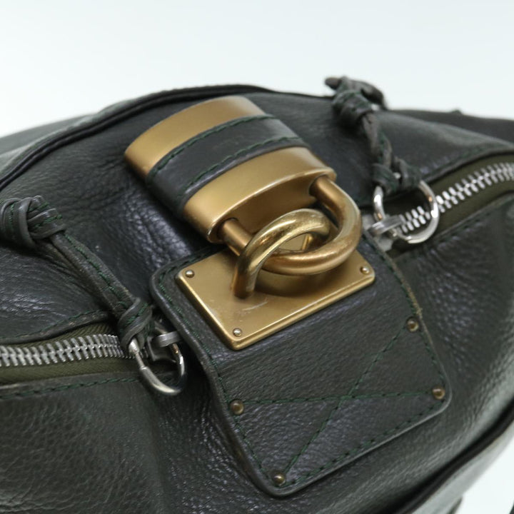 Chloe Paddington Shoulder Bag Leather Khaki 64123