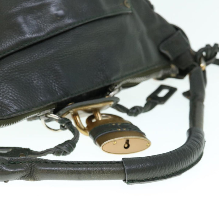 Chloe Paddington Shoulder Bag Leather Khaki 64123