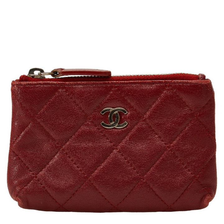 Top Quality Chanel Top Quality Chanel MATRASSE Coincase /Leather Wine Red  and Gentlemen