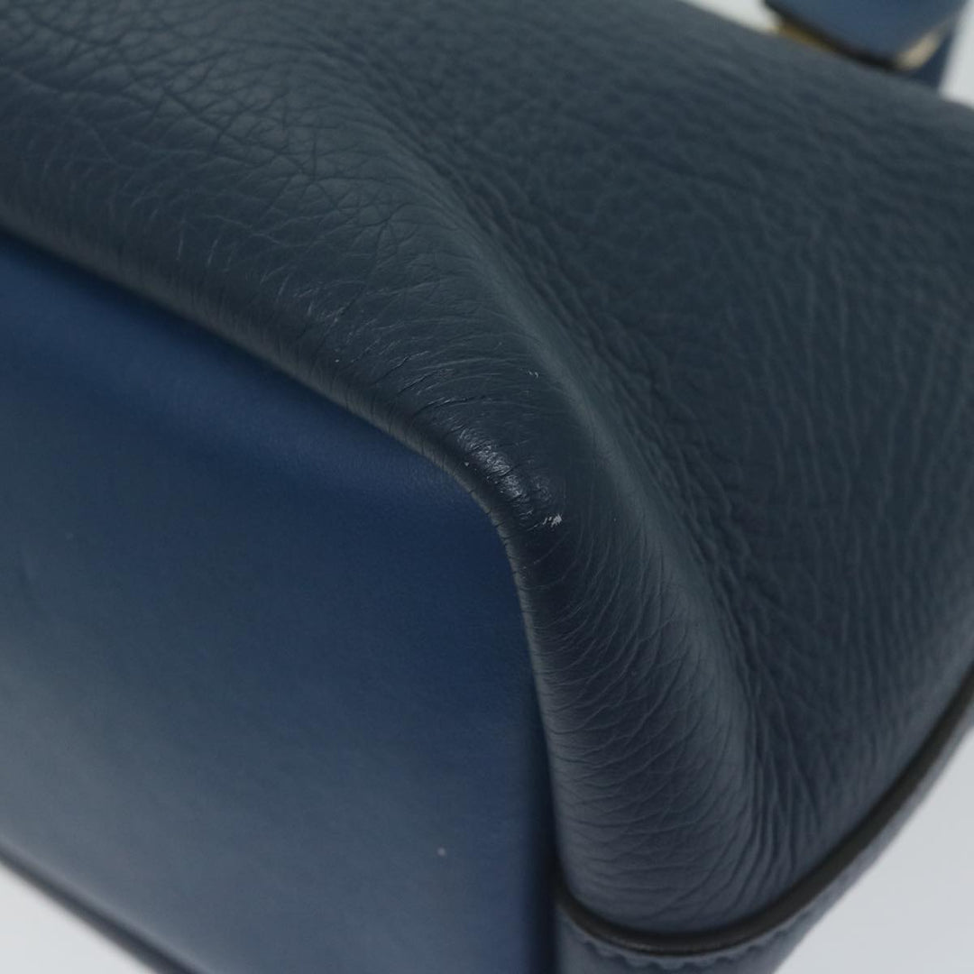 Chloe Bailey Hand Bag Leather 2way Blue 01155765 9 64347