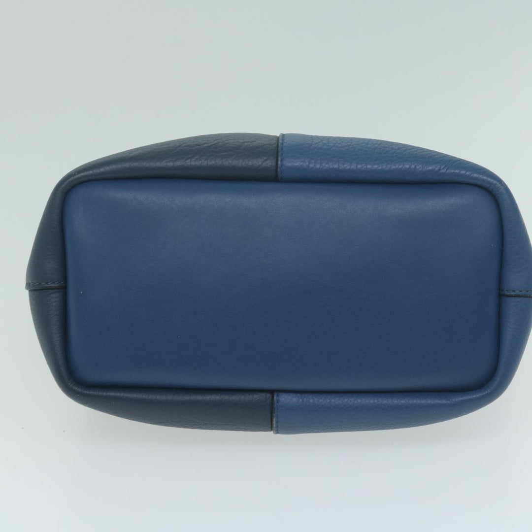 Chloe Bailey Hand Bag Leather 2way Blue 01155765 9 64347