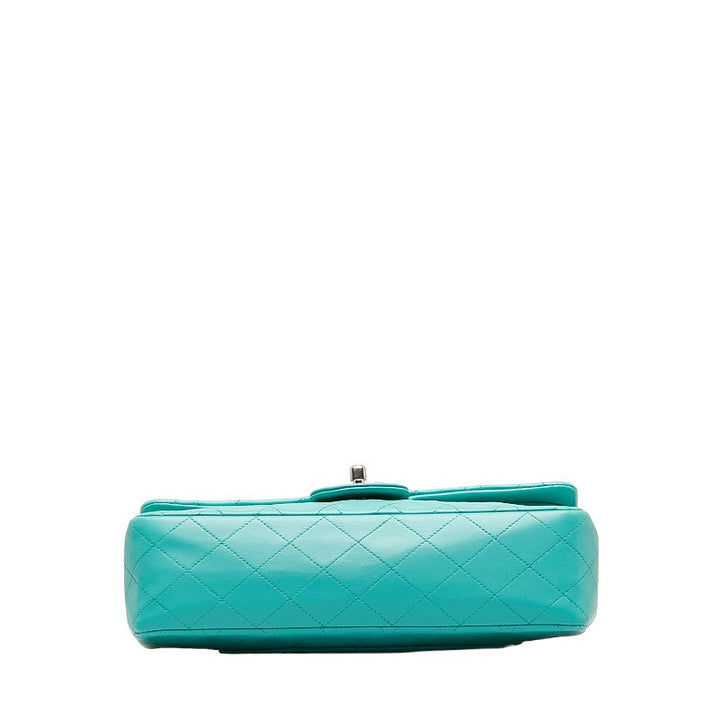 Top Quality Chanel Matrace 25 Cocomark Double Flap ilver  Chain Shoulder Bag Light Green  Lady CHANEL