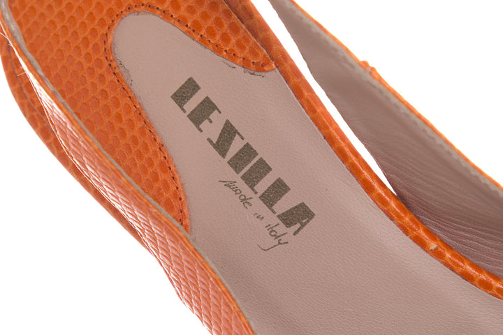 Le Silla Orange Platform Heels SZ 39.5