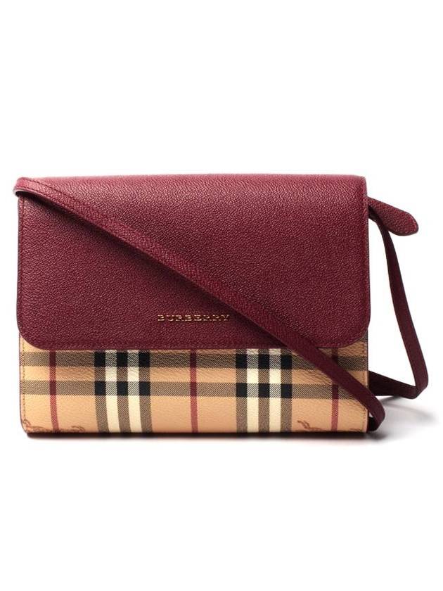 Burberry Haymarket Loxley Cross Bag Red