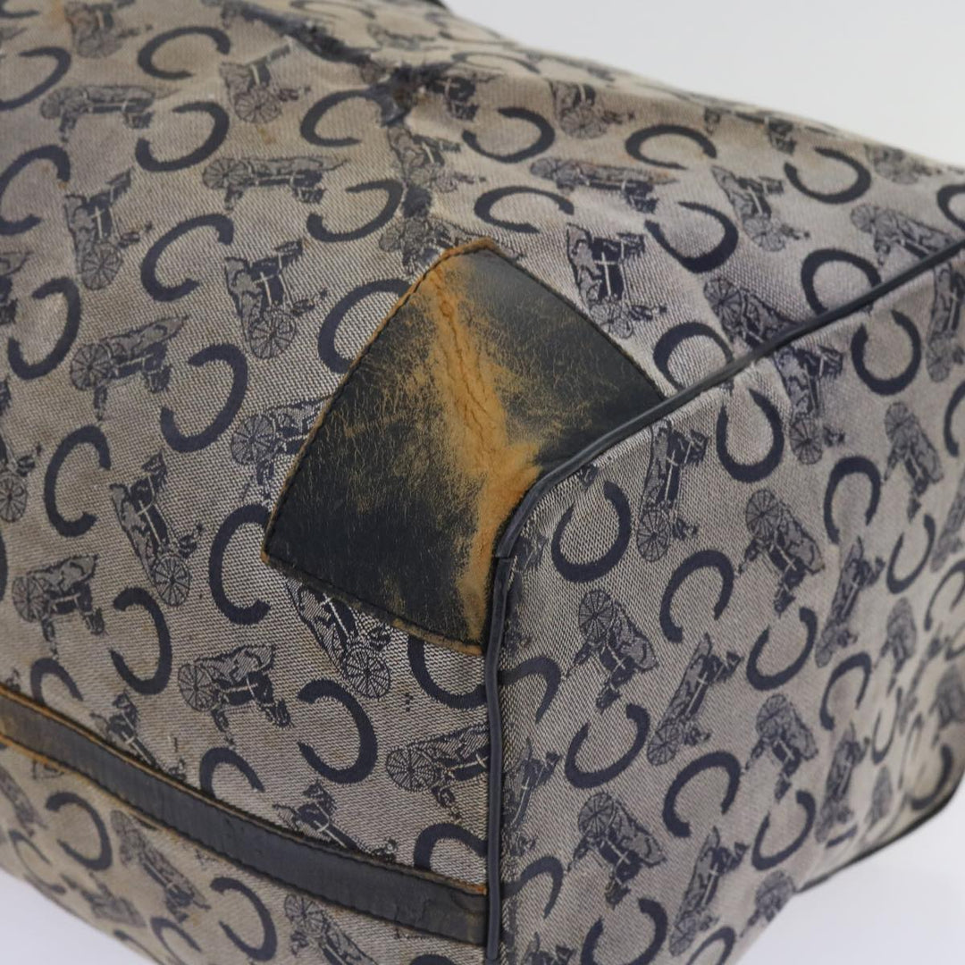 Celine C Macadam Canvas Boston Bag Navy Auth 64655