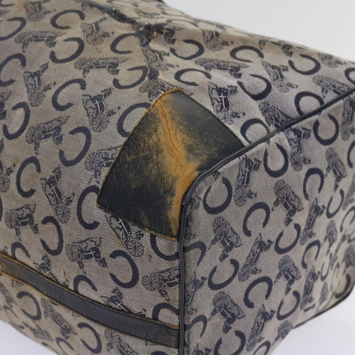 Celine C Macadam Canvas Boston Bag Navy Auth 64655