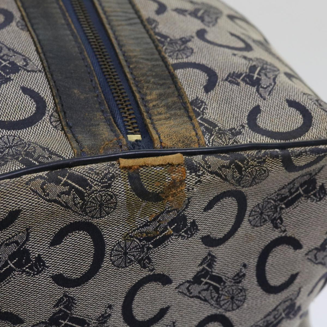 Celine C Macadam Canvas Boston Bag Navy Auth 64655