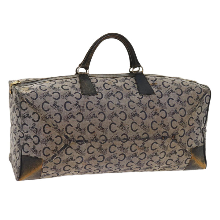 Celine C Macadam Canvas Boston Bag Navy Auth 64655