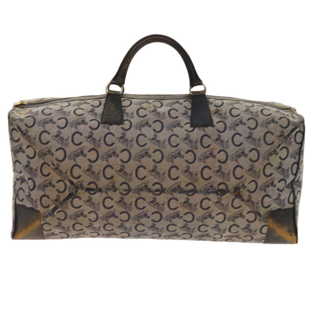 Celine C Macadam Canvas Boston Bag Navy Auth 64655
