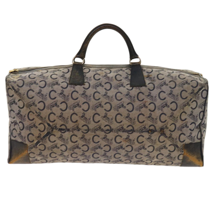 Celine C Macadam Canvas Boston Bag Navy Auth 64655