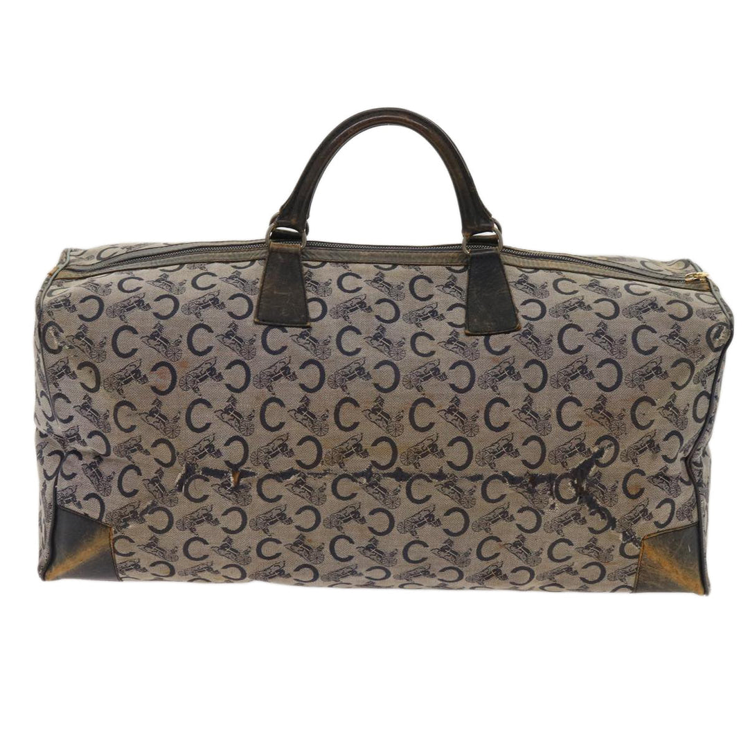 Celine C Macadam Canvas Boston Bag Navy Auth 64655
