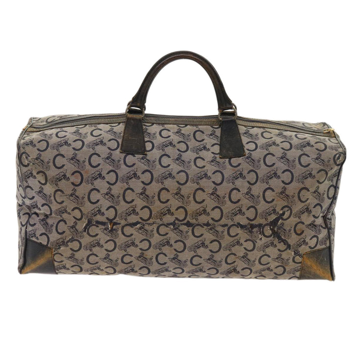 Celine C Macadam Canvas Boston Bag Navy Auth 64655