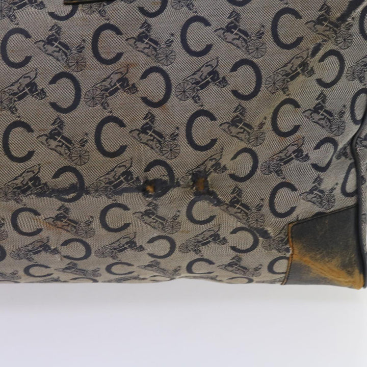 Celine C Macadam Canvas Boston Bag Navy Auth 64655