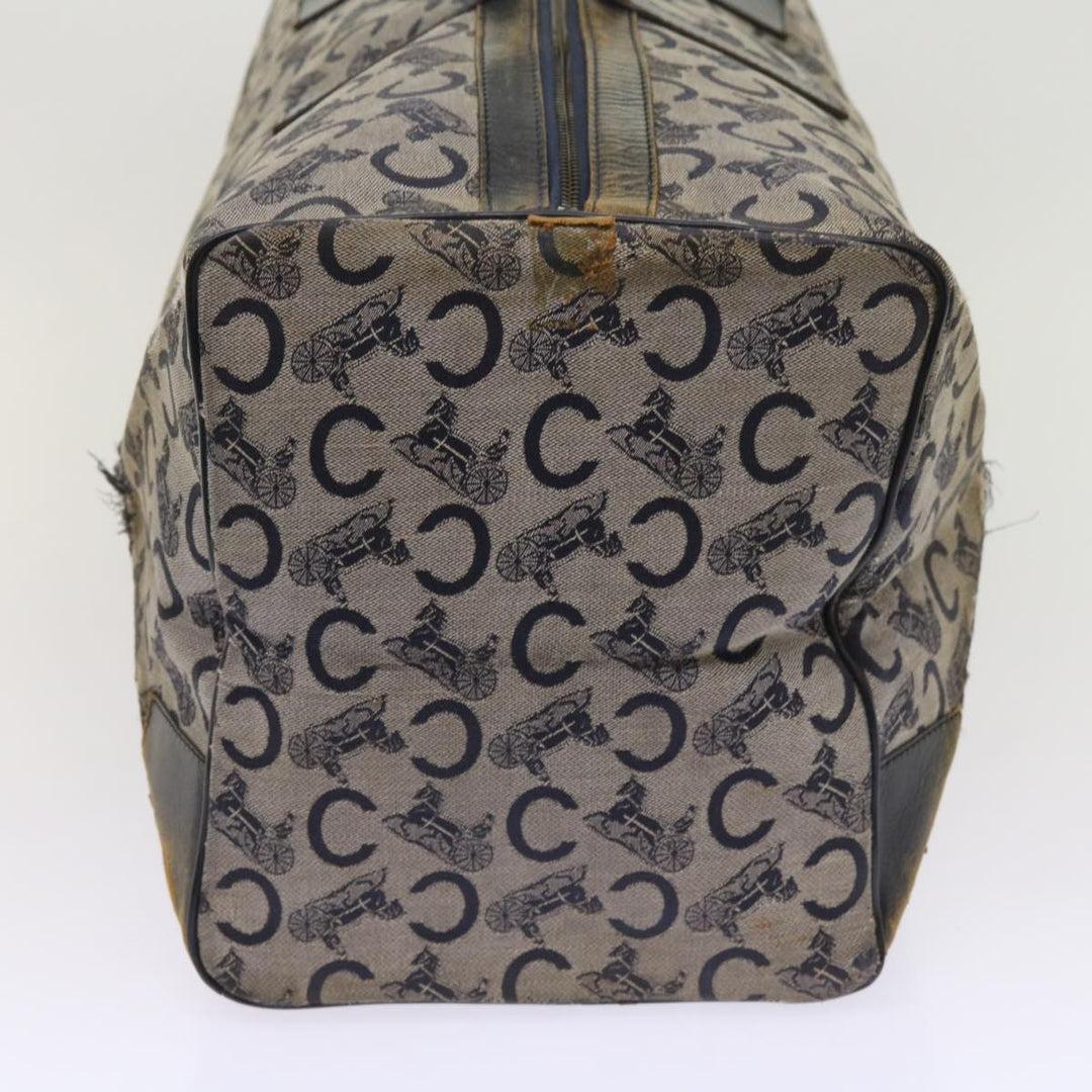 Celine C Macadam Canvas Boston Bag Navy Auth 64655