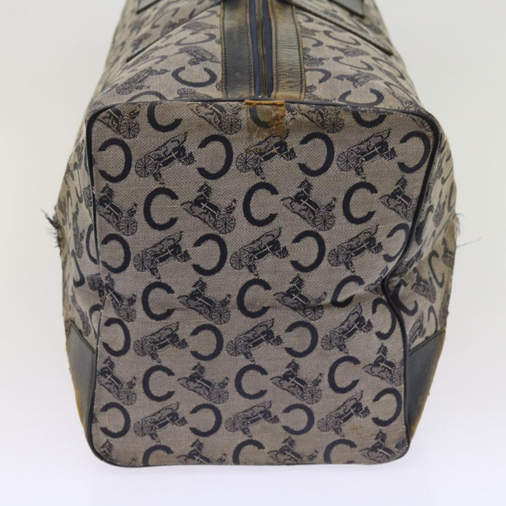 Celine C Macadam Canvas Boston Bag Navy Auth 64655