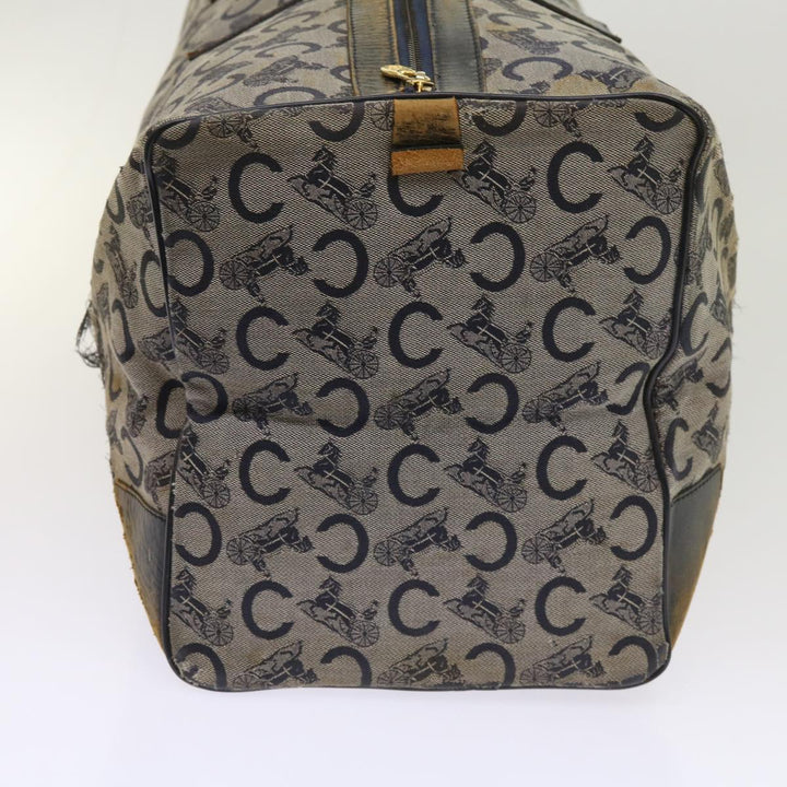 Celine C Macadam Canvas Boston Bag Navy Auth 64655